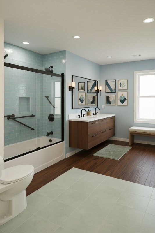 Bathroom Cabinet Installation