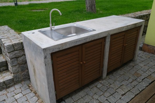 Exterior Cabinet Installation in Bedford